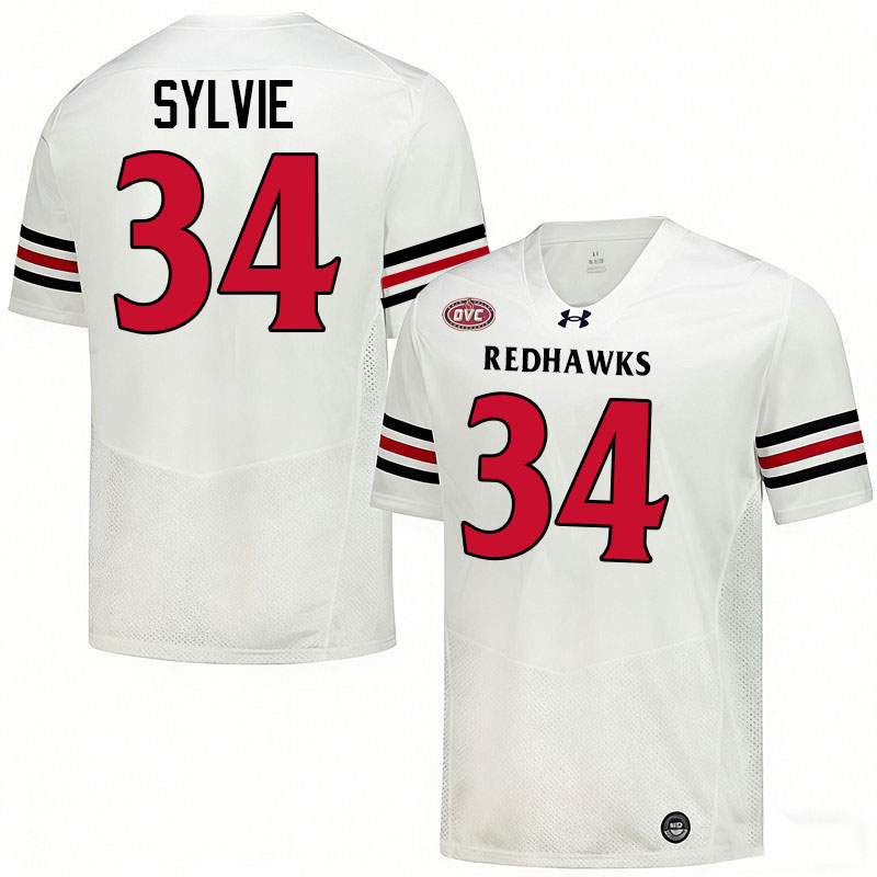 Southeast Missouri State Redhawks #34 Landon Sylvie College Football Jerseys,Uniforms-White